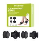 Almofadas de gel ajustáveis Arch Support Brace Bukihome pretas
