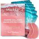 Almofadas de gel para os olhos MAREE Pink Marine Collagen para olhos inchados e mulheres