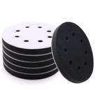 Almofadas de interface de lixamento de espuma SIJDIEE, 5 polegadas, 8 furos, pacote com 6 Almofadas de interface de lixamento de espuma SIJDIEE, 5 polegadas, 8 furos, pacote com 6