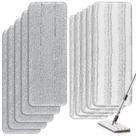 Almofadas de limpeza de microfibra BeiLan, pacote com 10, 13x4,9 cm, laváveis