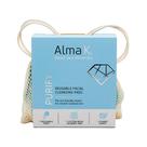 Almofadas de limpeza facial reutilizáveis Alma K laváveis 8 peças com bolsa