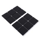 Almofadas de móveis Eastbuy Non Slip 12 peças de borracha preta de 4,6 cm Almofadas de móveis Eastbuy Non Slip 12 peças de borracha preta de 4,6 cm
