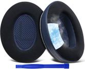 Almofadas de ouvido SoloWIT para Bose QC35 QC35 II com gel refrescante, azul-marinho Almofadas de ouvido SoloWIT para Bose QC35 QC35 II com gel refrescante, azul-marinho