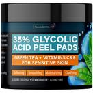 Almofadas de peeling facial esfoliantes NUVADERMIS 35% de ácido glicólico