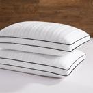 Almofadas de penas e plumas downluxe Goose Queen Size, pacote com 2