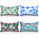 Almofadas de praia infláveis Hollowfly, 4 peças, capas de 43x25 cm