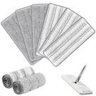 Almofadas de reposição Flat Mop Zeekech 33x12cm, microfibra reutilizável