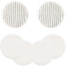 Almofadas de reposição para Bisell Spinwave Spin Mop 2124 (2 almofadas esfoliantes e 4 almofadas macias)