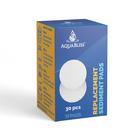 Almofadas de sedimentos com filtro de chuveiro AquaBliss SF400 e SF500, pacote com 30