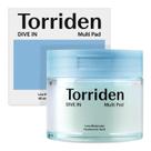 Almofadas de toner Torriden Dive-in, ácido hialurônico vegano (80 pastilhas)