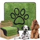 Almofadas de xixi reutilizáveis para cães Qeils, pacote com 2 unidades, 122 x 122 cm, laváveis