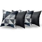 Almofadas Decorativas 4 Unidades Com Ziper e Refil Silicone