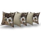 Almofadas Decorativas 5 Unidades Com Ziper e Refil Silicone