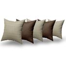Almofadas Decorativas 5 Unidades Com Ziper e Refil Silicone