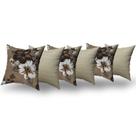 Almofadas Decorativas 6 Unidades Com Ziper e Refil de Silicone
