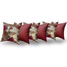Almofadas Decorativas 6 Unidades Com Ziper e Refil de Silicone