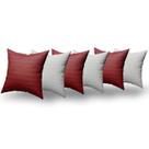 Almofadas Decorativas 6 Unidades Com Ziper e Refil de Silicone