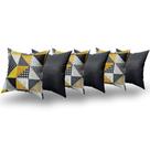 Almofadas Decorativas 6 Unidades Com Ziper e Refil Silicone