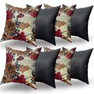 Almofadas Decorativas 8 Unidades Com Ziper e Refil de Silicone