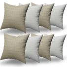 Almofadas Decorativas 8 Unidades Com Ziper e Refil Silicone