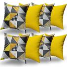Almofadas Decorativas 8 Unidades Com Ziper e Refil Silicone