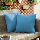 Almofadas impermeáveis para uso externo puredown 50x50cm azuis (pacote com 2) Almofadas impermeáveis para uso externo puredown 50x50cm azuis (pacote com 2)
