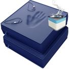 Almofadas para Cadeira de Área Externa YENING 56x56 cm Impermeáveis Azul-Marinho 2 un.