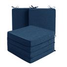Almofadas para Cadeiras Externas Fitfree, Kit com 6, Azul-Marinho, 47 x 41 cm Almofadas para Cadeiras Externas Fitfree, Kit com 6, Azul-Marinho, 47 x 41 cm