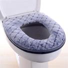 Almofadas para capa de assento de vaso sanitário WBFN Soft Warm Plush Grey Almofadas para capa de assento de vaso sanitário WBFN Soft Warm Plush Grey