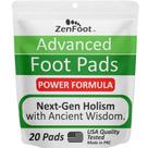Almofadas para pés ZenFoot Advanced Zeolite Turmeric Ginger, pacote com 20