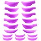 Almofadas permanentes para cílios Lash Lift Rods Silicone 18 peças reutilizáveis