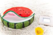 Almofadas redondas de 35 cm com impressão 3D com design decorativo de frutas