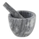 Almofariz e pilão RSVP International Grey Marble 180mL Almofariz e pilão RSVP International Grey Marble 180mL