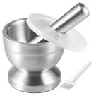 Almofariz e pilão Tera 18/8 em aço inoxidável com capacidade de 250 ml Almofariz e pilão Tera 18/8 em aço inoxidável com capacidade de 250 ml