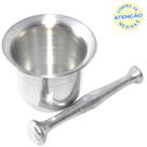 Almofariz Pilão Socador de Alho em Aluminio - Global Alumínio