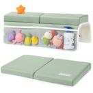 Almohadilla para arrodillarse en el baño y reposabrazos URMYWO de 3.8 cm de grosor con organizador