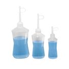 Almotolia 125ml branca bico reto pacote com 12 unidades j prolab