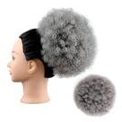 Alongamento de cabelo Yinmei Baibian Afro Puff Kinky Curly Grey