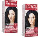 Alta Moda Alfaparf kit c/2 Tonalizante 111 Preto Azulado 120g Alta Moda Alfaparf kit c/2 Tonalizante 111 Preto Azulado 120g