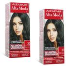Alta Moda Alfaparf kit c/2 Tonalizante 30 Castanho Escuro 120g Alta Moda Alfaparf kit c/2 Tonalizante 30 Castanho Escuro 120g