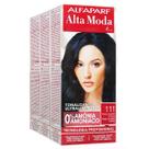 Alta Moda Alfaparf kit c/3 Tonalizantes 111 Preto Azulado 120g
