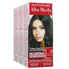 Alta Moda Alfaparf kit c/3 Tonalizantes 30 Castanho Escuro 120g