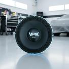 Alto Falante Automotivo Qvs 18 Polegadas 90 Vpk 2000rms Subwoofer 4 Ohms Cor Azul Com Branco 18-90s