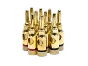 Alto-falante Banana Plugs Monoprice 109437 5PRJX74047 Gold 5 pares