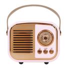 Alto-falante Bluetooth Aresrora Retro Vintage Style Rosa