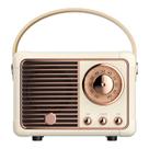 Alto-falante Bluetooth LUKADER Retro Vintage Decor Branco