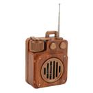 Alto-falante Bluetooth Pomya Vintage Radio Rádio FM retrô