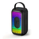 Alto-falante Bluetooth portátil Bobtot 40W com microfone preto