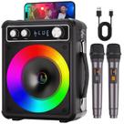 Alto-falante Bluetooth Portátil VOSOCO com 2 Microfones para Karaokê