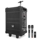 Alto-falante Bluetooth Pyle PWMA899A portátil 8" 350W com microfone